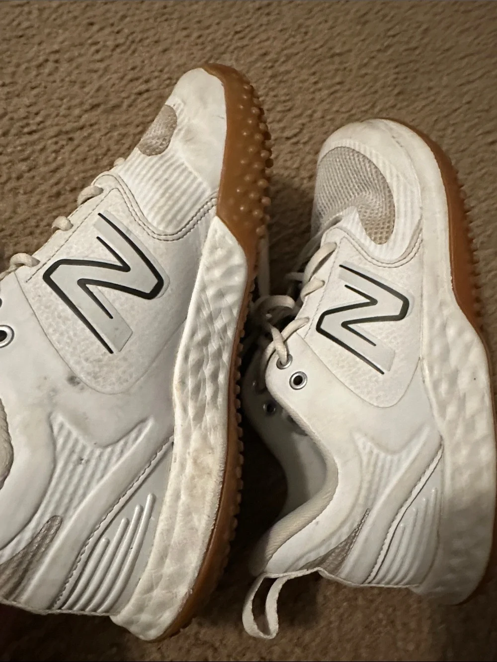 New-balance, women’s turf shoes , us 8, white men size 8.5